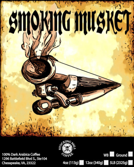 High Quality Vinyl Smoking Musket Label