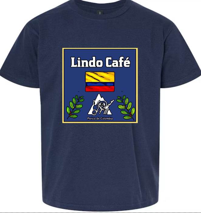 Lindo Cafe T Navy