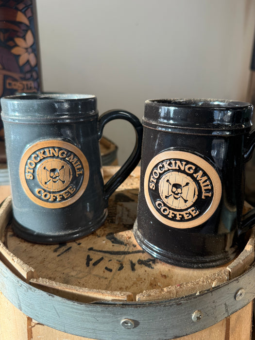 20oz hand glazed mug Black or Iron Grey